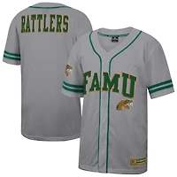 Men's Colosseum Gray Florida A&M Rattlers Free Spirited Baseball Jersey