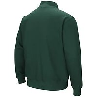 Men's Colosseum Green Florida A&M Rattlers Tortugas Quarter-Zip Sweatshirt