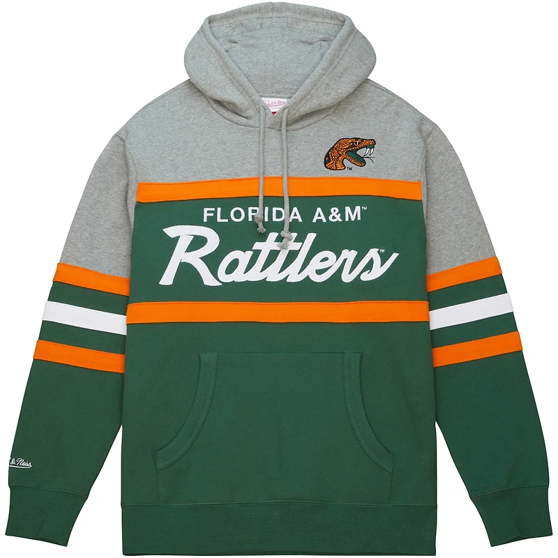 Sweat à capuche vert Mitchell & Ness Florida A&M Rattlers Head Coach pour hommes