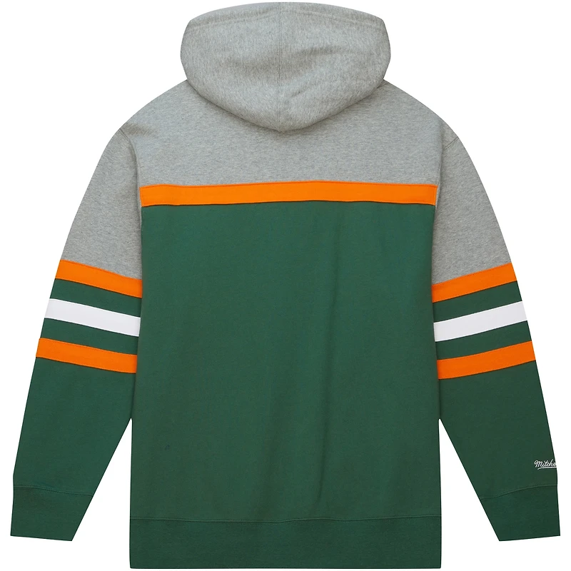Sweat à capuche vert Mitchell & Ness Florida A&M Rattlers Head Coach pour hommes