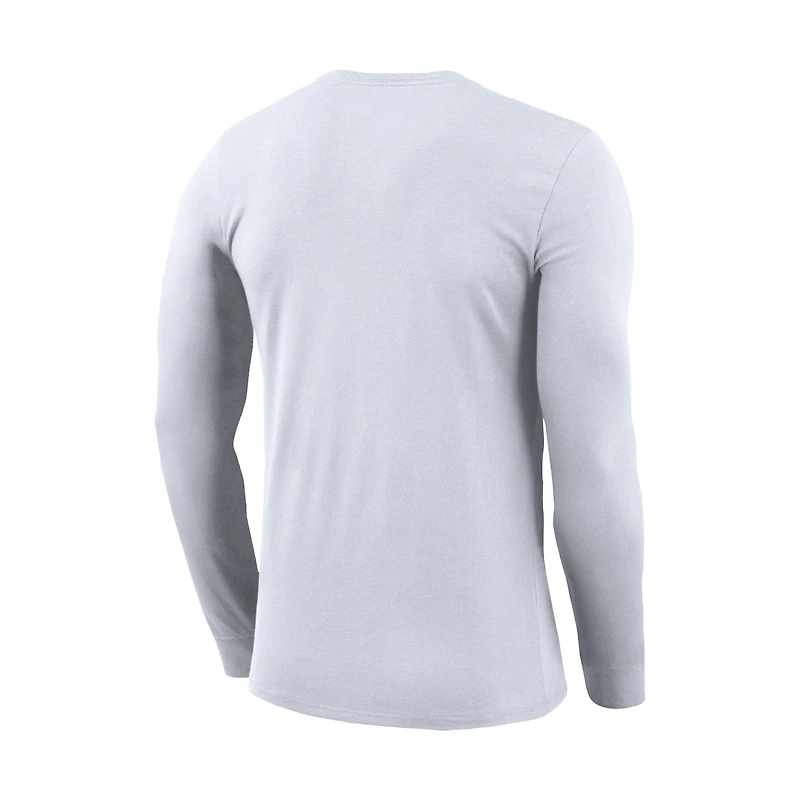 Men's Nike x LeBron James White Florida A&M Rattlers 2025 On-Court Bench Long Sleeve T-Shirt