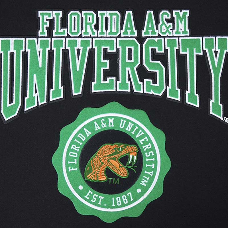 Men's Pro Standard Black Florida A&M Rattlers Crest Pullover Hoodie
