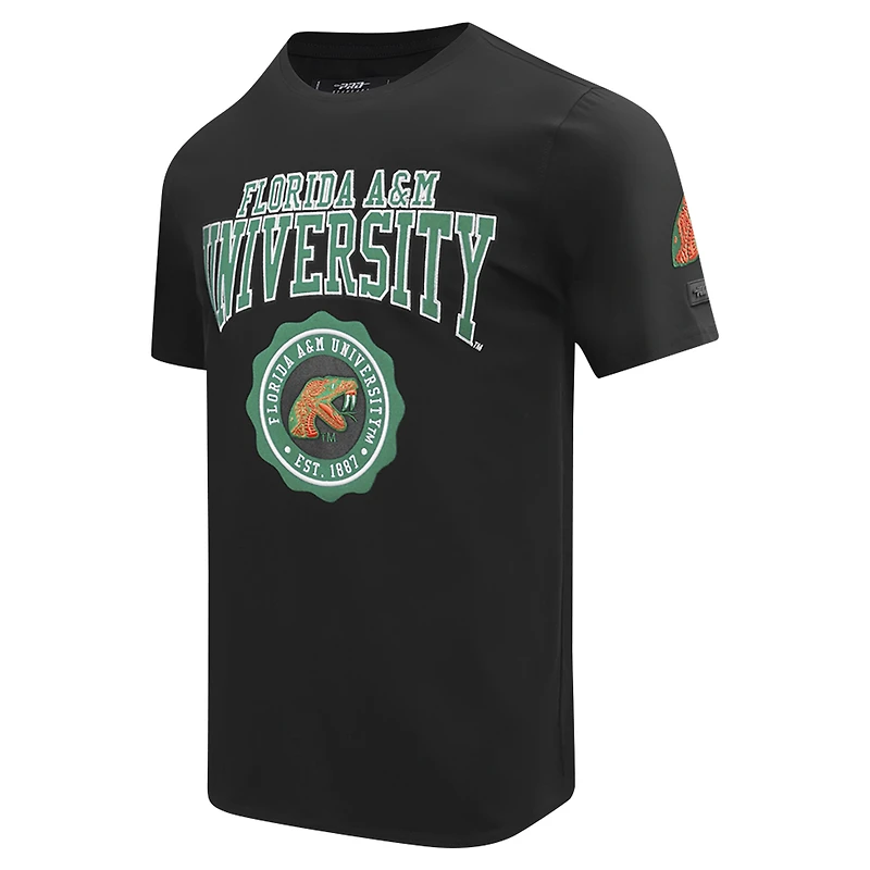 T-shirt Pro Standard noir Florida A&M Rattlers Crest pour hommes