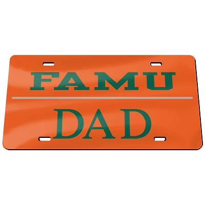 Plaque d'immatriculation WinCraft Florida A&M Rattlers Dad Classic