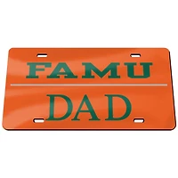 Plaque d'immatriculation WinCraft Florida A&M Rattlers Dad Classic
