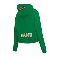 Women's Pro Standard Green Florida A&M Rattlers Game Day Sequin Full-Zip Hooded Jacket