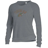 Women's Alternative Apparel Gray Florida A&M Rattlers Slouchy Pullover Sweatshirt