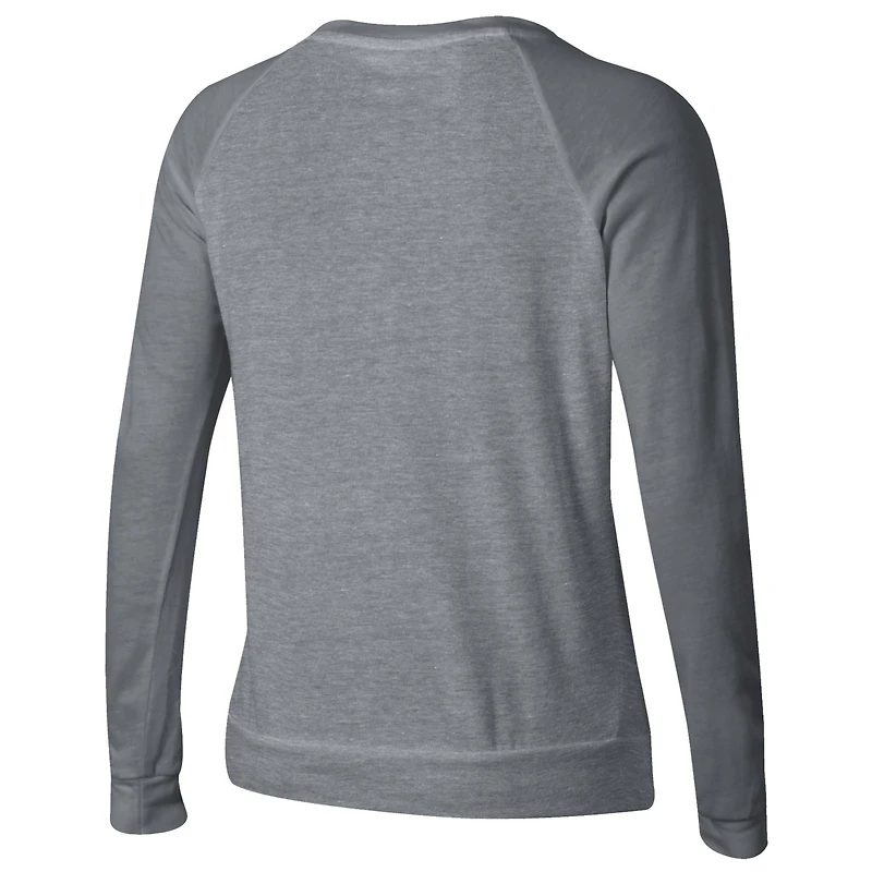 Women's Alternative Apparel Gray Florida A&M Rattlers Slouchy Pullover Sweatshirt