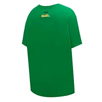 T-shirt boyfriend surdimensionné Pro Standard vert Florida A&M Rattlers Script Tail pour femmes