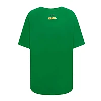T-shirt boyfriend surdimensionné Pro Standard vert Florida A&M Rattlers Script Tail pour femmes
