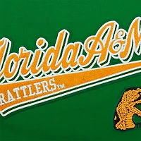 T-shirt boyfriend surdimensionné Pro Standard vert Florida A&M Rattlers Script Tail pour femmes