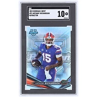 Anthony Richardson Florida Gators 2022 Bowman Best U Refractor #91 SGC Authenticated 10 Card