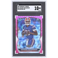 Anthony Richardson Florida Gators 2022 Bowman Chrome U Pink Refractor #65 SGC Authenticated 10 Card