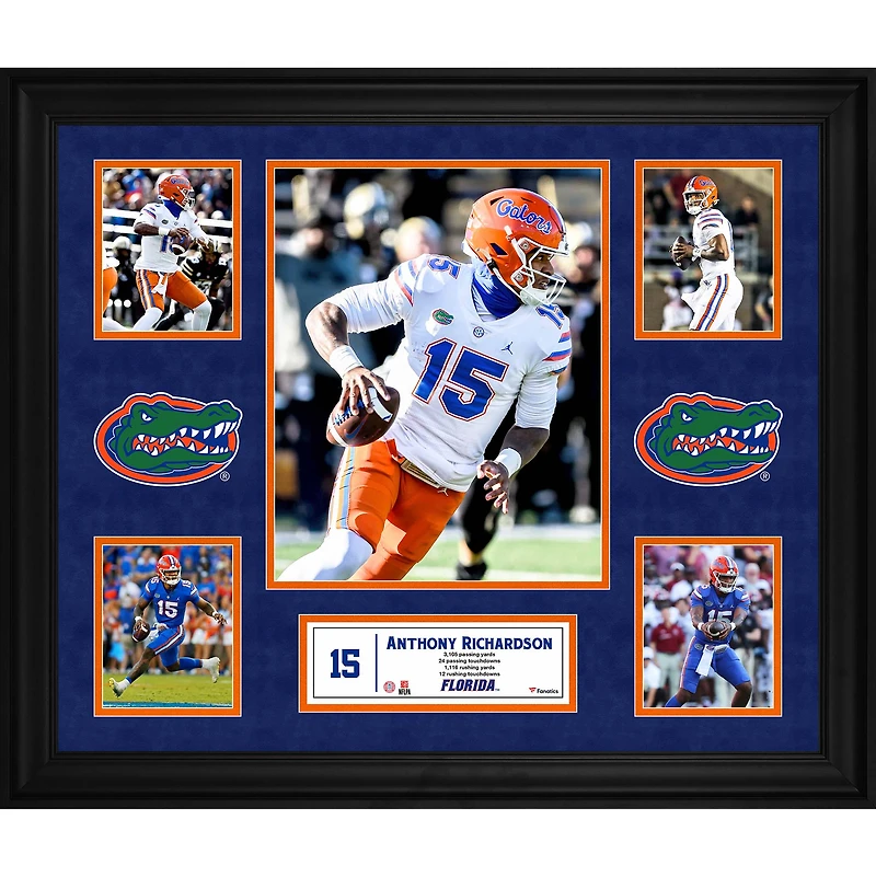 Collage encadré de 5 photos des Gators de Floride d'Anthony Richardson