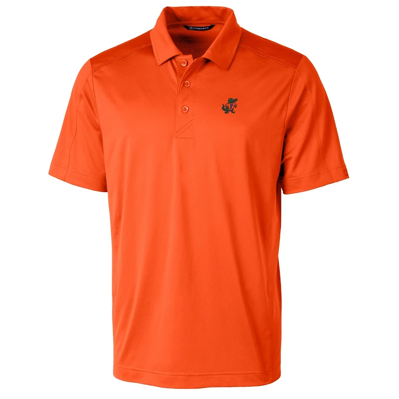 Polo extensible texturé Cutter & Buck Orange Florida Gators, logo principal de l'équipe.