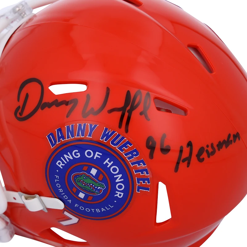 Danny Wuerffel Florida Gators Autographed Riddell Ring of Honor Mini Helmet with "96 Heisman" Inscription