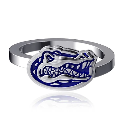 Dayna Designs Florida Gators Bypass Bague en argent émaillé