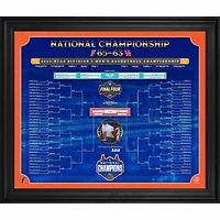 Collage encadré de 50,8 x 61 cm des Florida Gators, champions nationaux de basketball masculin de la NCAA 2025, avec confettis utilisés lors du match - Édition limitée à 500 exemplaires