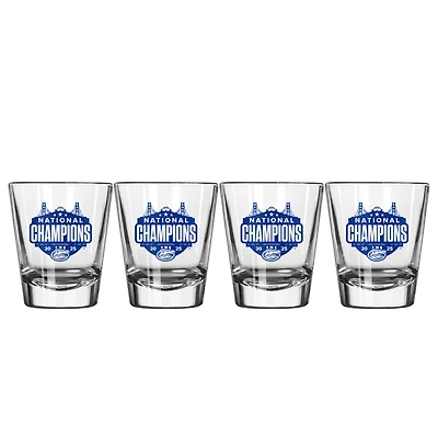 Florida Gators 2025 NCAA Men's Basketball National Champions Four-Pack 2oz. Shot Glass Set