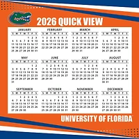 Florida Gators 2026 Box Calendar