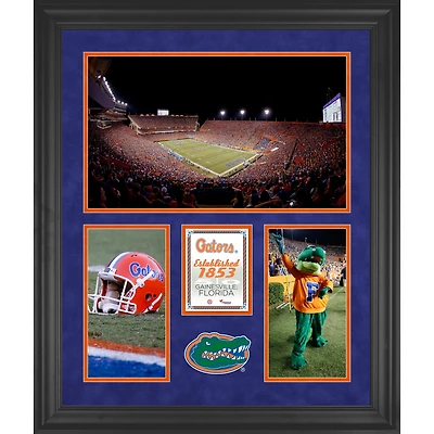 Collage encadré à 3 ouvertures de 20'' x 24'' des Florida Gators Ben Hill Griffin Stadium