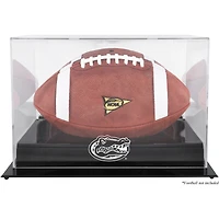 Vitrine de présentation de football avec logo de l'équipe des Florida Gators Black Base et dos miroir
