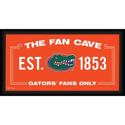 Florida Gators Framed 10" x 20" Fan Cave Collage