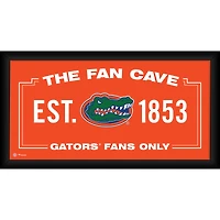 Florida Gators Framed 10" x 20" Fan Cave Collage