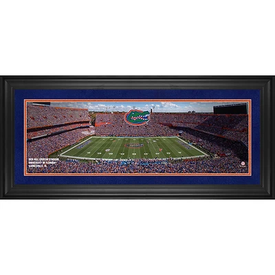 Photo panoramique encadrée 10" x 30" du stade Ben Hill Griffin des Florida Gators