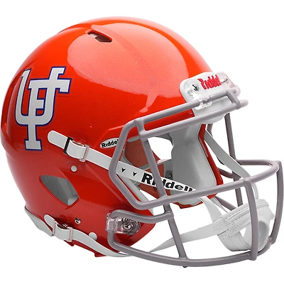 Casque de football américain authentique taille réelle Florida Gators Riddell Orange style rétro années 1970