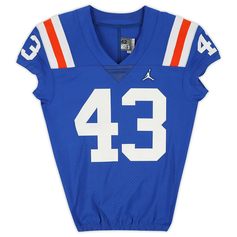 Maillot rétro royal numéro 43 des Florida Gators pour les saisons de football NCAA 2020-21