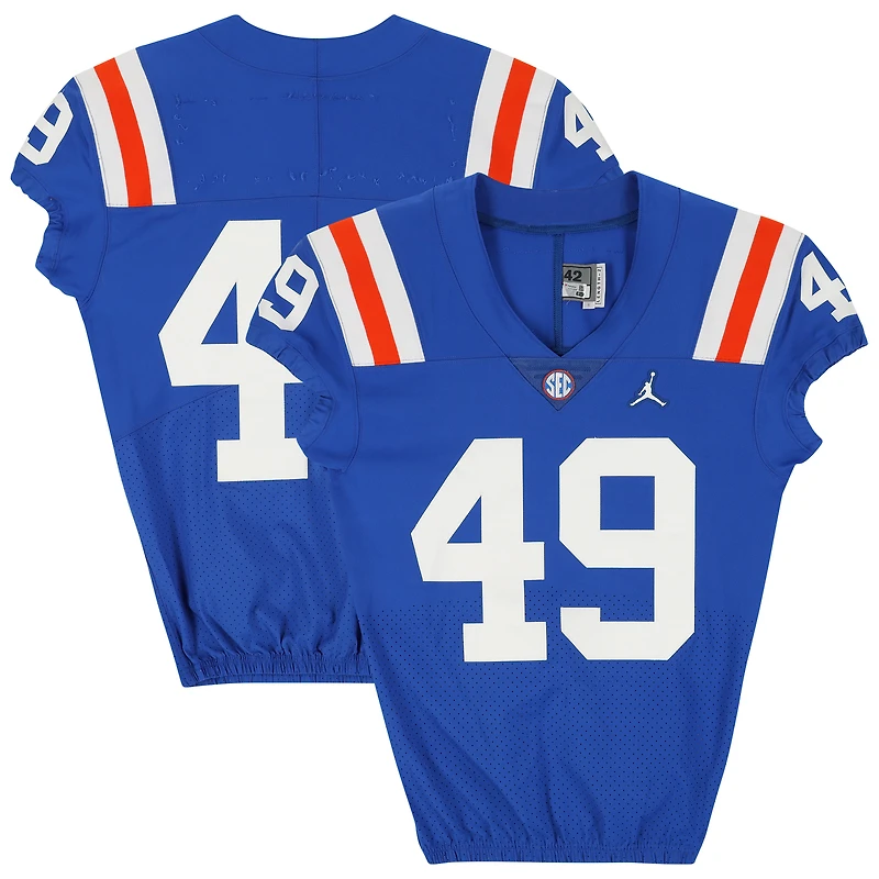 Maillot rétro bleu n°49 des Florida Gators émis par l'équipe des saisons de football NCAA 2020-21