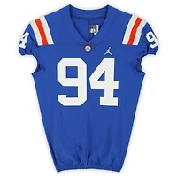 Florida Gators Team-Issued #94 Blue Throwback Jersey from the 2020-21 NCAA Football Seasons