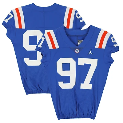 Maillot rétro bleu n°97 des Florida Gators émis par l'équipe des saisons de football NCAA 2020-21