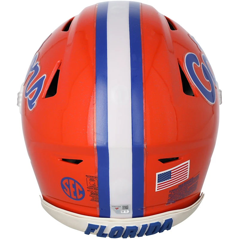 Casque Riddell orange de l'équipe de football des Florida Gators - Taille