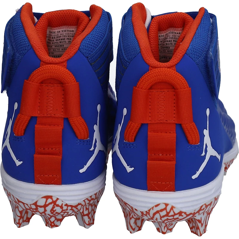 Florida Gators Team-Issued Royal Jordan Force Shark Cleats from the 2020 NCAA Season