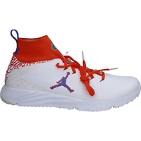 Florida Gators Team-Issued White/Orange Jordan Vapor 2 Turf Shoes from the 2020 NCAA Season - 9