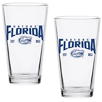 Florida Gators Two-Pack 16oz. Established Pint Glass Set