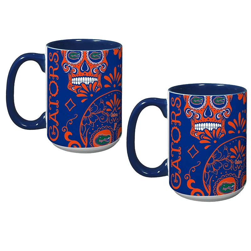 Florida Gators Two-Pack Dia De Los Muertos Mug Set