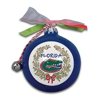 Florida Gators Wreath Kickoff Painted Ornament