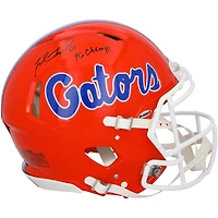 Casque Riddell Speed ​​Authentic autographié par Fred Taylor des Florida Gators avec inscription « Champions 96 »