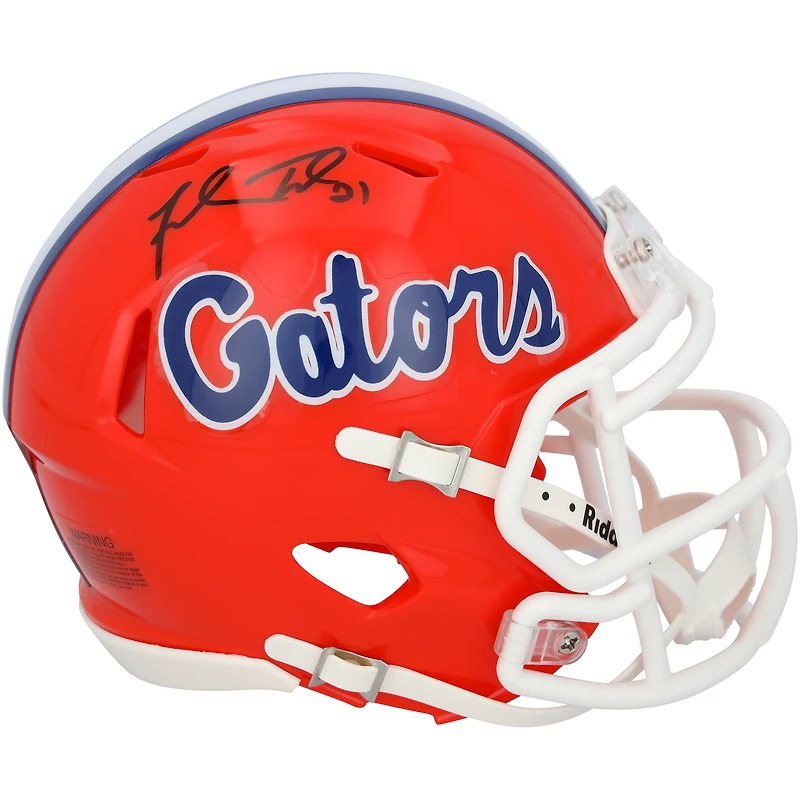 Fred Taylor Florida Gators Autographed Riddell Speed Mini Helmet