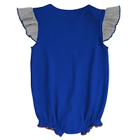 Filles nouveau-né et nourrisson Royal/Heather Grey Florida Gators All The Love Body Bavoir chaussons