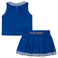 Girls Toddler Colosseum Royal Florida Gators Lollipop Park Cheer Two-Piece Set