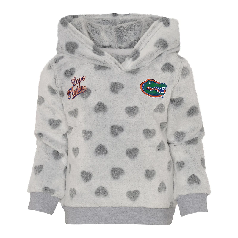 Ensemble sweat à capuche et legging Heart to Gators de Floride pour tout-petits gris/royal fille