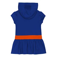 Girls Toddler Royal Florida Gators Team Love French Terry Hoodie Dress