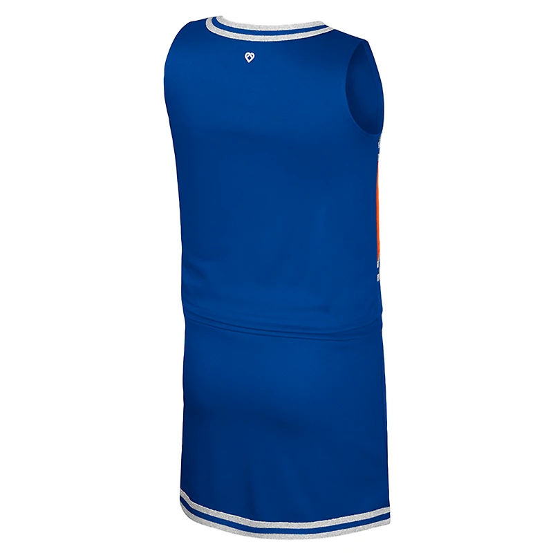 Ensemble haut et jupe de pom-pom girl pour filles du Colosseum Royal Florida Gators