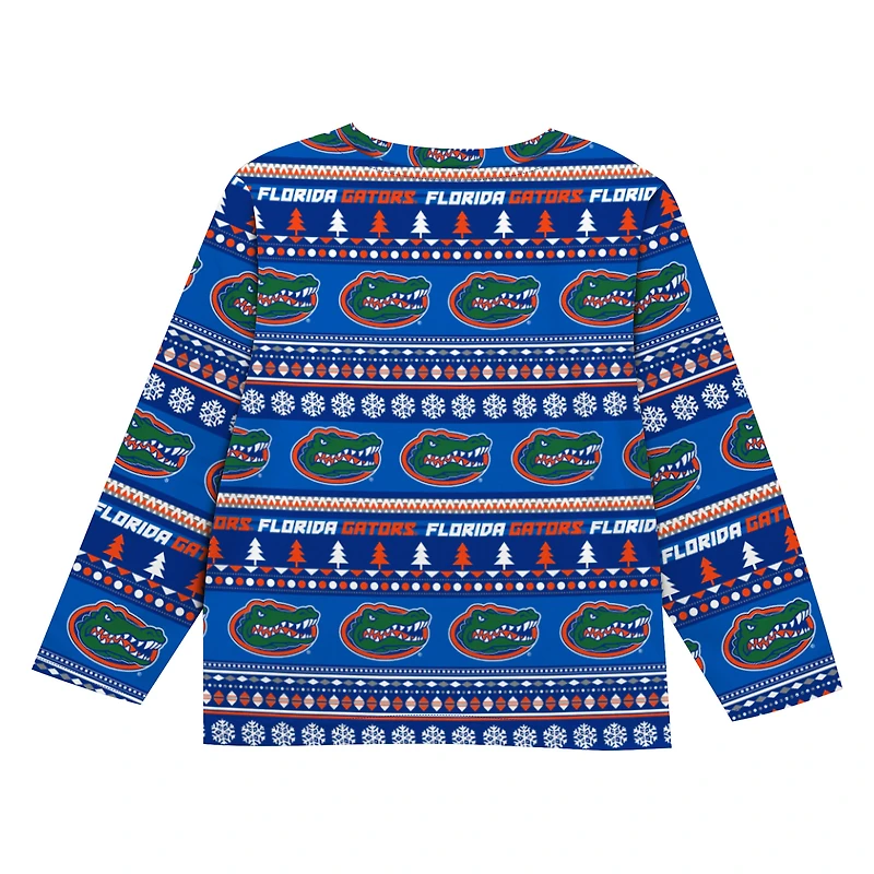 Infant & Newborn Outerstuff  Royal Florida Gators Ugly Sweater Pajama Set