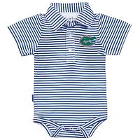 Infant Garb Royal/White Florida Gators Carson Body rayé à manches courtes