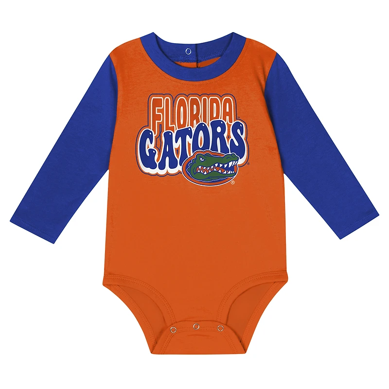 Infant Royal Florida Gators Double Up Long Sleeve Bodysuit & Pant Set